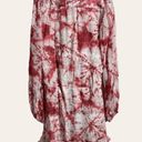Rococo  Sand Ava Rosewood Tie Dye Print Faux Wrap Ruffle Mini Dress Size M Photo 8