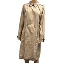 A New Day  Khaki Tan Trench Coat with Tie Belt and Purple Lining Womens XL Photo 1