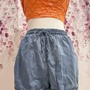 Universal Threads Adjustable High Waisted Feaux Denim Shorts Photo 0