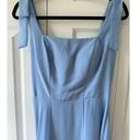 JJ's House  size 6 Light Blue A-line Square Floor-Length Chiffon Bridesmaid Dress Photo 4