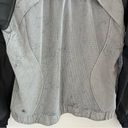 Lululemon  Var-City Bomber Jacket Black Silver-Gray Front Zip 8 Photo 5