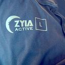 Zyia  Zipper Everywhere Joggers Size Large Very Dark Blue Photo 6