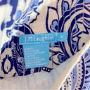 J. McLaughlin  Reversible Blue and White Paisley Quilted Fiji Silk Jacket Size M Photo 8