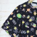 Modcloth  Zodiac Top Women Plus 2X Black Winning Them Over Short Sleeve Pin-Tucks Photo 4