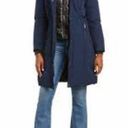 Nine West  Jacket Hooded Long Parka Navy Small Photo 15