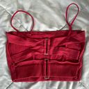 Urban Outfitters Burgundy Crop Top Photo 0