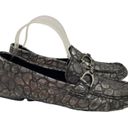 Donald Pliner * Vanda Croc Embossed Driving Moccasin Womens Size 10 Horsebit Flat Photo 3