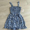 Jessica Simpson Blue and White Tiered Summer Dress Photo 0