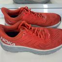 Hoka One One Womens Clifton 7 Running Shoes Orange Gray Size 8.5 Photo 1