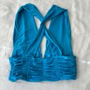 ZARA Blue  Crop Top Photo 1