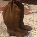 Arturo Chiang  Tall Brown Leather riding boots Women's Size 6 med Photo 1