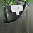 Olive & Oak NWT -  Vegan Leather Sleeveless Black Top, Slightly Cropped Photo 1