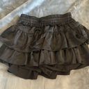 Black Ruffle Skort Size M Photo 0