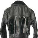 Understated Leather  Thunderbird Shearling Coat Black Lamb Leather & Shearling Photo 4