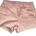 Time And Tru Pink Distressed Cutoffs‎ Size 2 High Rise Photo 0