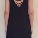 Socialite black strappy swing shift dress Photo 1