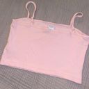 Nike Pink Ribbed Crop Top Size Medium Photo 3