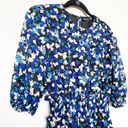 Boohoo  Floral Chiffon Puff Sleeve Midi Dress Size 4 Photo 5