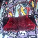 Nine West Small  Black & Red Snake Print Shoulder Bag Purse Photo 1