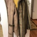 Dennis Basso Coat Reversible Faux Suede Fur Mink Brown Hooded Photo 15