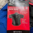 FootJoy NWT  Short Sleeve Golf Rain Shirt Beige Black Blue Womens Size Medium NEW Photo 6