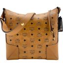 MCM  New Klara Logo Cognac Brown Medium Crossbody Messenger Bag Photo 2