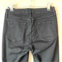 3x1  NYC | Black Straight Leg Raw Hem Denim Jeans Sz 25 Photo 4