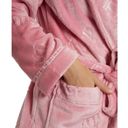 Juicy Couture  Sleepwear Women's L XL Housecoat Robe Pink Belt Crowns Barbie Y2K Photo 6