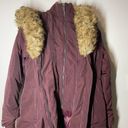 Babaton  Aritzia Julian Down Faux Fur Parka Purple Aubergine Medium Photo 4