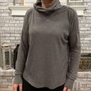 prAna  womens Funnel neck Sweatshirt top shirt pullover small gray Photo 0