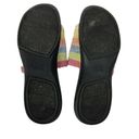 Mootsies Tootsies  Woven Slide Sandals Soft Rainbow Womens Size 9.5 Photo 7