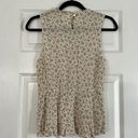 Monteau Women's Floral Ruffled Tank Top Blouse  Size Medium Photo 5