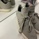 Steve Madden Grey Tie Sneakers Photo 1