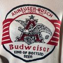 Budweiser  Retro White Knit Sweater SZ S Photo 6