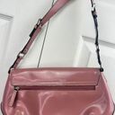 Guess Pink Leather  Handbag Shoulder Bag Silver Buckles Adjustable Strap EUC NICE Photo 3