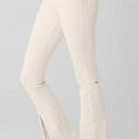 Alo Yoga Alo Airbrush High-Waist Flutter Legging in Ivory Flared Athletic Pants Size L Photo 0