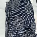 Edge Trenery Polka Dot Navy And White Fringe  Women’s Casual Soft Artsy Scarf Photo 6