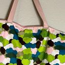 LeSportsac  green pink cloud nylon tote bag purse Photo 4