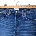 RE/DONE  90s High-Rise Ankle Crop Jeans In Royal Fade Denim  Button Fly Size 31 Photo 9