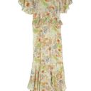 MISA Los Angeles  Alana Floral Flutter Maxi Dress Pale Yellow Size XS NWT Photo 6