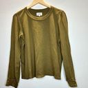 NWOT Mate Women's Size Small Olive Green Crew Neck Tee & Wide Leg Pants Set EUC Photo 0