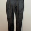 Spanx - Faux Leather Moto Leggings Grey Medium Photo 1