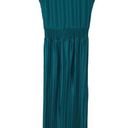 DKNY  Teal Pleated Sleeveless Midi Dress Photo 2