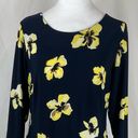 Tommy Hilfiger  Black With Bold Floral Print Office To Date Night Dress NWOT Photo 1