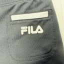 FILA   Activewear Biker Shorts Womens L Black White Accents Compression Legging Photo 1