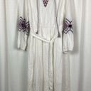 Lane Bryant  White Gauze Embroidered Peasant Midi Dress Sz.16W NWT Photo 3