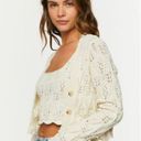 Forever 21  Pointelle Cropped Cardigan Sweater and tank top Photo 1