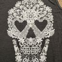 Fifth Sun Black/White Sugar Skull Muscle Tank, Women's S Photo 3