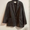 Brochu Walker NEW  The Farley Vegan Leather Blazer in color Timber Photo 5