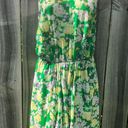 Rebecca Taylor  2 Silk Mini Dress XS Green Garden Floral Sleeveless Flutter Photo 0